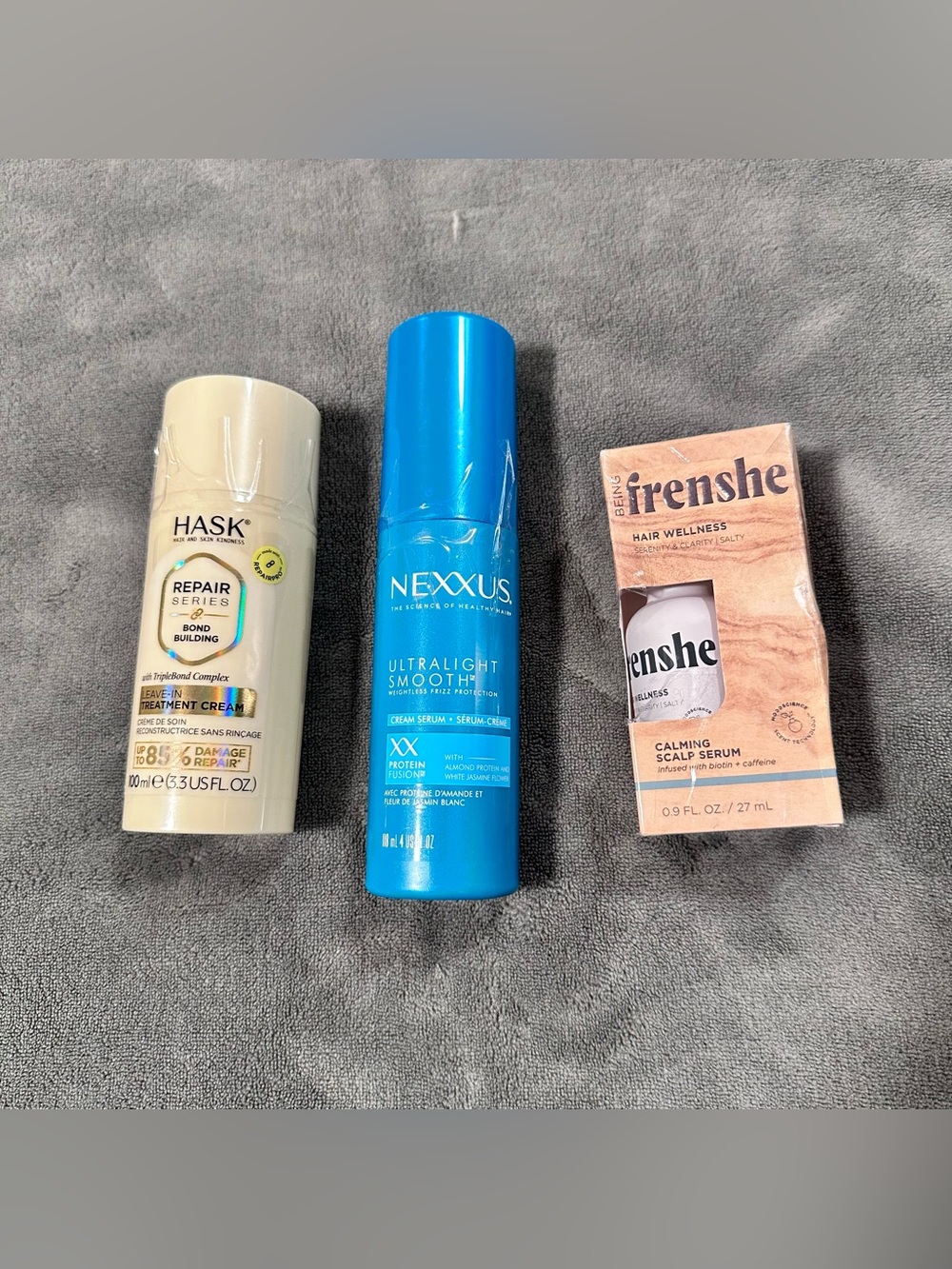 NWT - 3 Piece Beauty Bundle - Haircare - Hask, Nexxus, & Frenshe